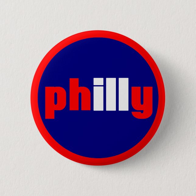Chapa Redonda De 5 Cm Philly (Anverso)