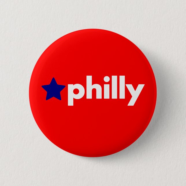 Chapa Redonda De 5 Cm Philly (Anverso)