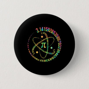 Chapa Redonda De 5 Cm Pi Day 3.14 Espiral número de docentes matemáticas