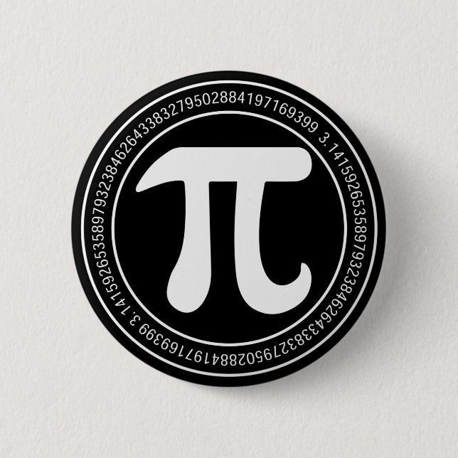 Chapa Redonda De 5 Cm Pi Day Math (Anverso)