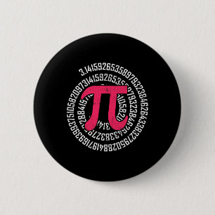 Chapa Redonda De 5 Cm Pi Day Math Nerd Geek 3.1415 Número Irracional Pi