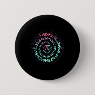 Chapa Redonda De 5 Cm Pi Day Math Nerd Geek 3.1415 Número Irracional Pi