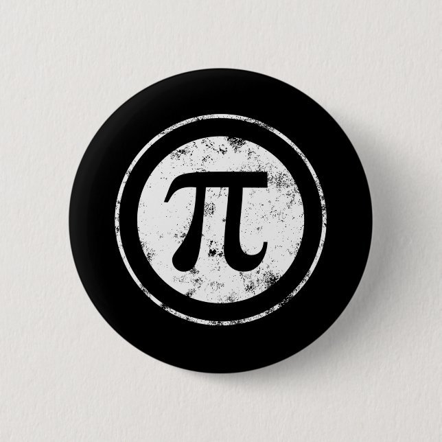 Chapa Redonda De 5 Cm Pi Day Pi Maths (Anverso)