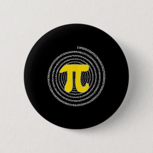 Chapa Redonda De 5 Cm Pi Day Spiral Pi Math Science Para Pi Day 3.14