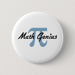 Chapa Redonda De 5 Cm Pi: Genio de la matemáticas