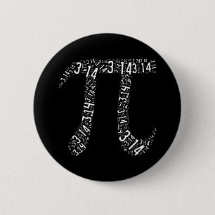 Chapa Redonda De 5 Cm Pi Maths Nerd