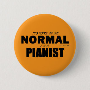 Chapa Redonda De 5 Cm Pianista normal