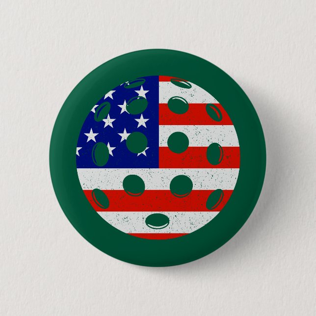 Chapa Redonda De 5 Cm pickleball de ee.uu. (Anverso)