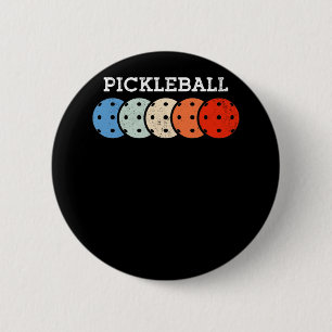 Chapa Redonda De 5 Cm Pickleball Player Sports Lover