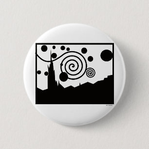 Chapa Redonda De 5 Cm Pictograma estrellado