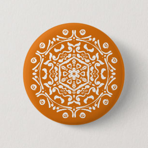 Chapa Redonda De 5 Cm Pie de calabaza Mandala