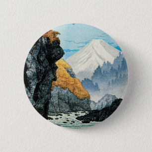 Chapa Redonda De 5 Cm Pie del Monte Ashitaka (1932) por Hiroaki Takahash
