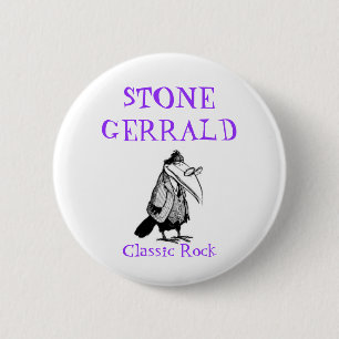 Chapa Redonda De 5 Cm PIEDRA GERRALD, roca clásica