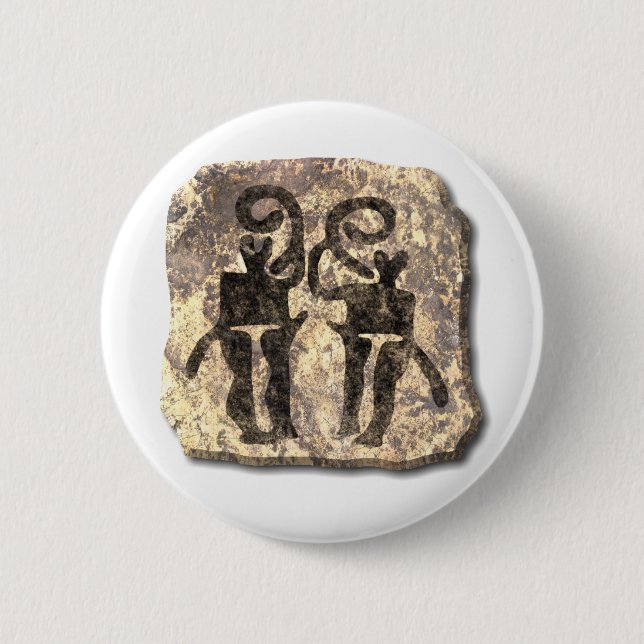 Chapa Redonda De 5 Cm Piedra musical (Anverso)