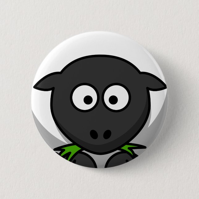 Chapa Redonda De 5 Cm Piel de las ovejas (Anverso)