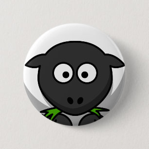 Chapa Redonda De 5 Cm Piel de las ovejas