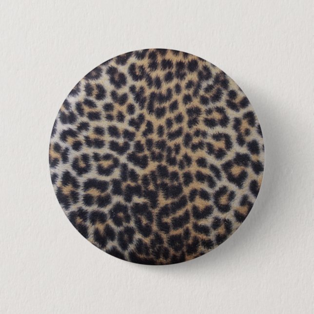 Chapa Redonda De 5 Cm Piel del leopardo (Anverso)