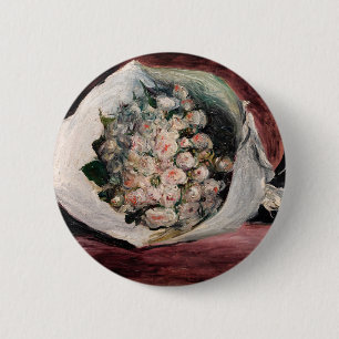 Chapa Redonda De 5 Cm Pierre-Auguste Renoir - Ramo en una caja