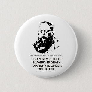 Chapa Redonda De 5 Cm Pierre-Joseph Proudhon