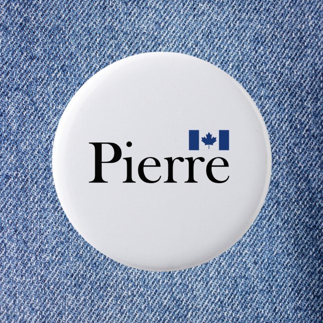 Chapa Redonda De 5 Cm Pierre Poilievre con bandera oficial de Canadá (Subido por el creador)