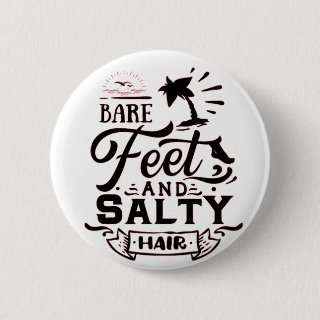 CHAPA REDONDA DE 5 CM PIES DESCUBIERTOS Y PELO SUAVE - AMANTE DE LA PLAY (Anverso)