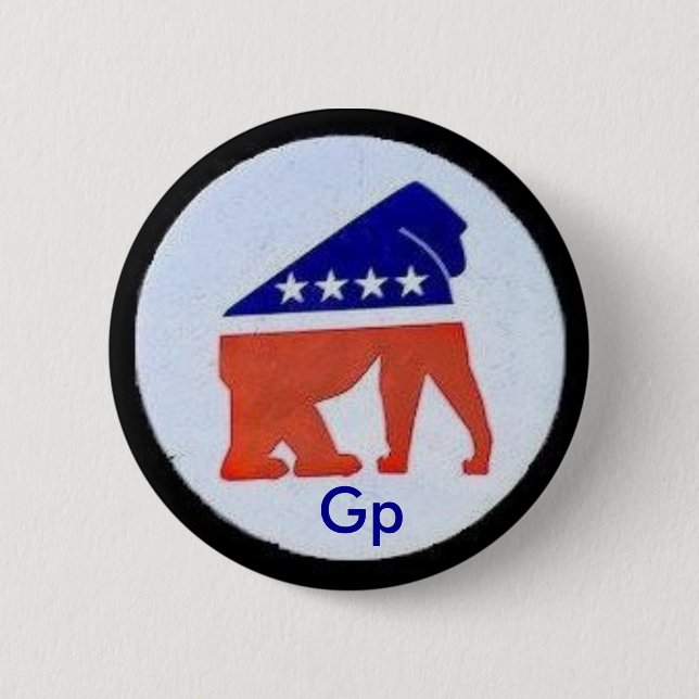 Chapa Redonda De 5 Cm PIEZA BUTTON del Gp ' (Anverso)