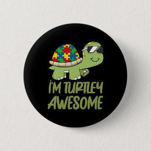 Chapa Redonda De 5 Cm Pieza del rompecabezas del misterio del autismo al