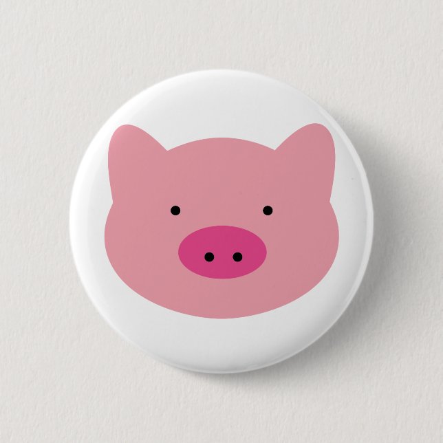 Chapa Redonda De 5 Cm pig (Anverso)