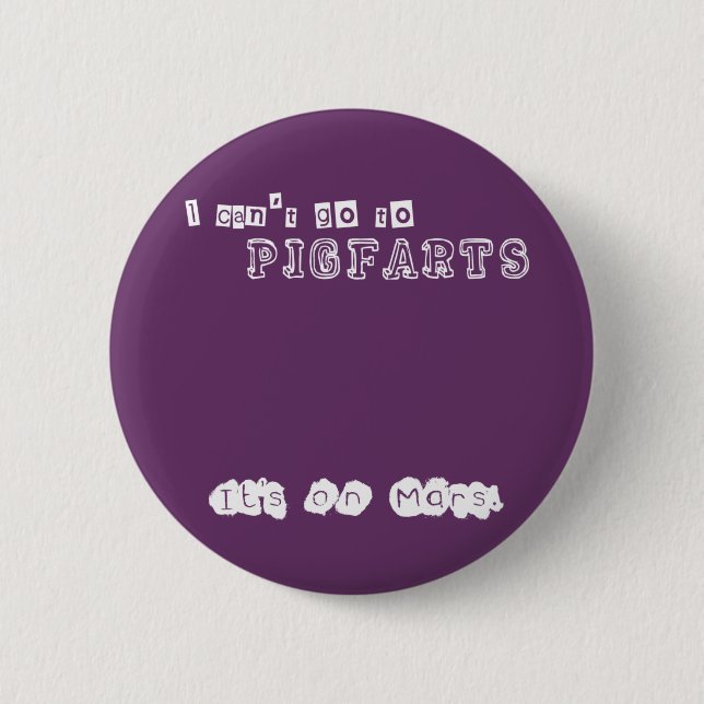 Chapa Redonda De 5 Cm Pigfarts (Anverso)