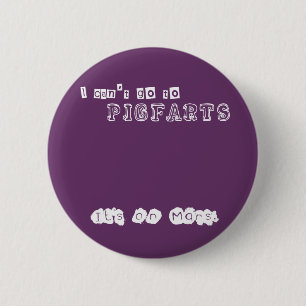 Chapa Redonda De 5 Cm Pigfarts