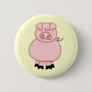 Chapa Redonda De 5 Cm Piggie