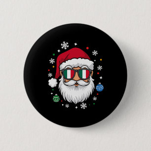 Chapa Redonda De 5 Cm Pijama de Navidad italiano divertido Fa familiar i