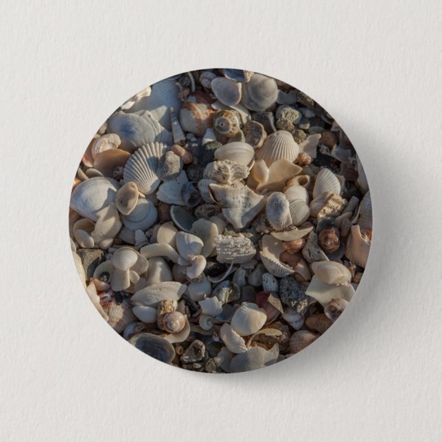 Chapa Redonda De 5 Cm Pila de Seashells (Anverso)