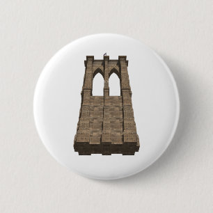 Chapa Redonda De 5 Cm Pilar del Puente de Brooklyn: Modelo 3D: