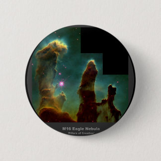 Chapa Redonda De 5 Cm Pilares de la nebulosa de M16 Eagle 'de Creation
