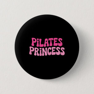 Chapa Redonda De 5 Cm Pilates Princesa Meditación Fitness Yoga