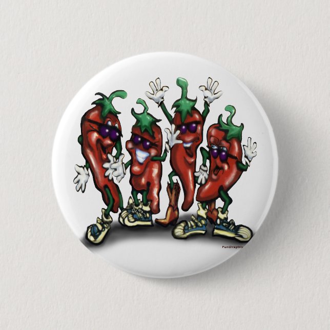 Chapa Redonda De 5 Cm Pimientas (Anverso)