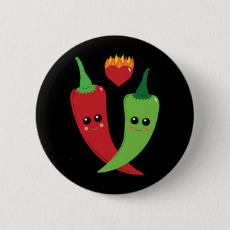 Chapa Redonda De 5 Cm Pimiento picante de Kawaii
