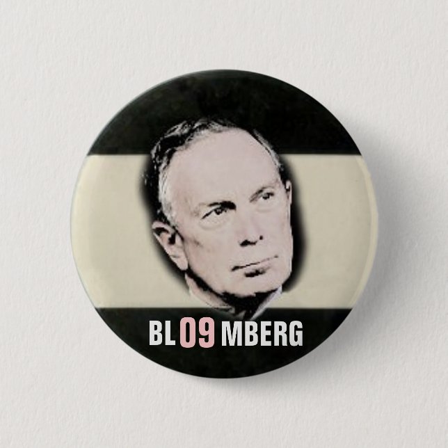 Chapa Redonda De 5 Cm Pin 2009 de Mike Bloomberg (Anverso)
