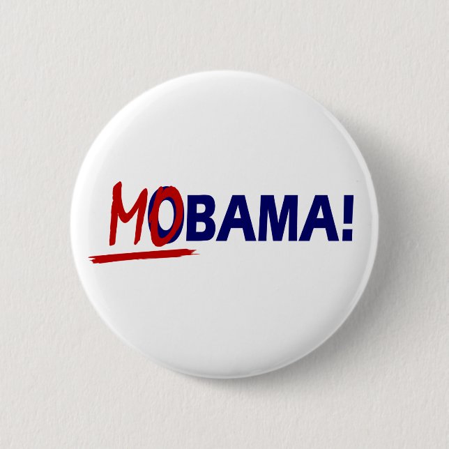 CHAPA REDONDA DE 5 CM PIN 2012 DE MOBAMA OBAMA (Anverso)