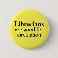 Pin bibliotecario elige tu color divertida circula