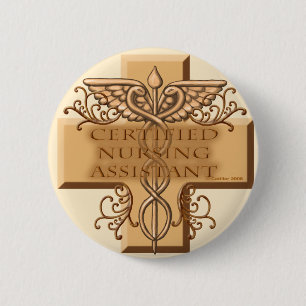 Chapa Redonda De 5 Cm pin CNA Caduceus