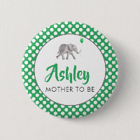 Pin con etiqueta de nombre Baby Shower para el ele
