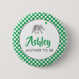 Chapa Redonda De 5 Cm Pin con etiqueta de nombre Baby Shower para el ele