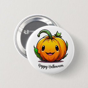 Chapa Redonda De 5 Cm Pin de calabaza de Halloween