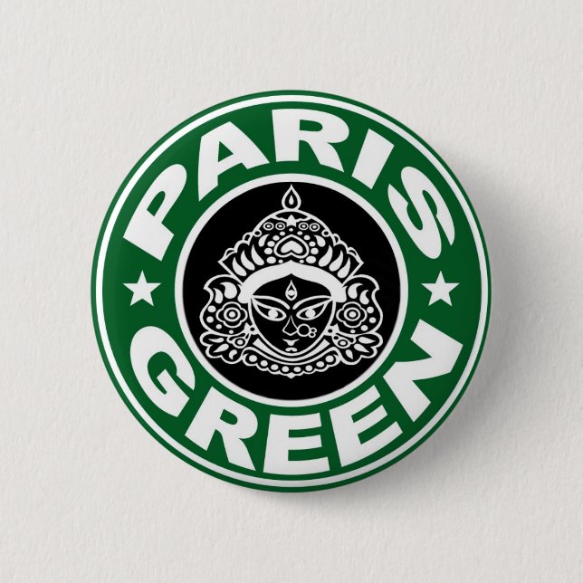 Chapa Redonda De 5 Cm Pin de Durga (Anverso)