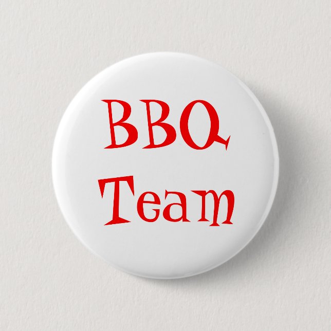 Chapa Redonda De 5 Cm Pin de equipo de BBQ (Anverso)