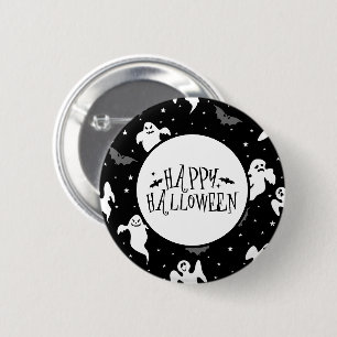 Chapa Redonda De 5 Cm Pin de fantasma de Halloween