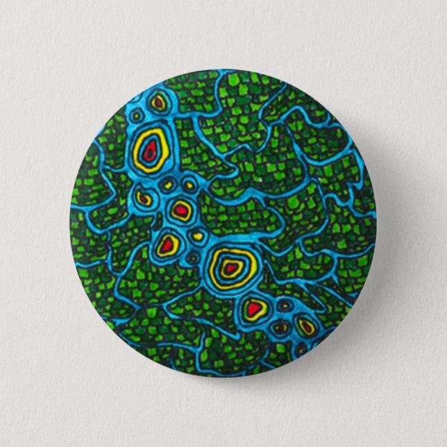 Chapa Redonda De 5 Cm Pin de Gwana (Anverso)