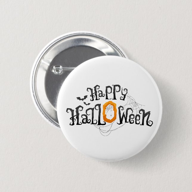 Chapa Redonda De 5 Cm Pin de Halloween (Anverso y reverso)